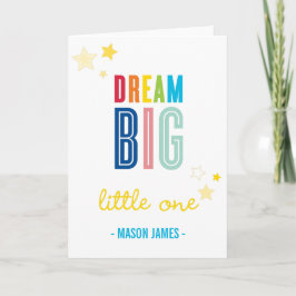 Tarjeta PEQUEÑOS colores brillantes GRANDES IDEALES de UNA