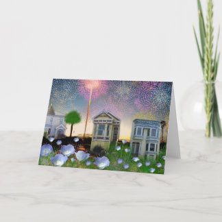 Tarjeta Pequeños fuegos artificiales ~ TBA Acreditado!