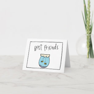 Tarjeta pequeños mejores amigos de wobblies