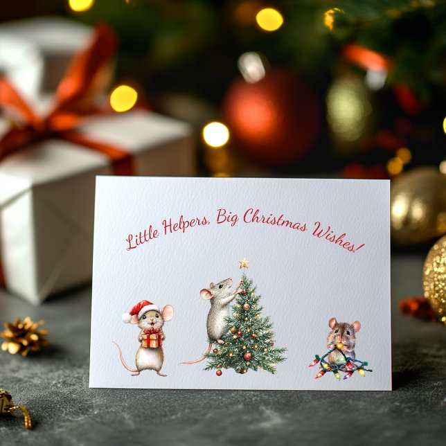 Tarjeta Pequeños Navidades de ratón (Subido por el creador)