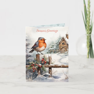 Tarjeta Pequeños Navidades de Robin Rojo