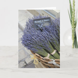 Tarjeta Pequeños ramos de lavanda