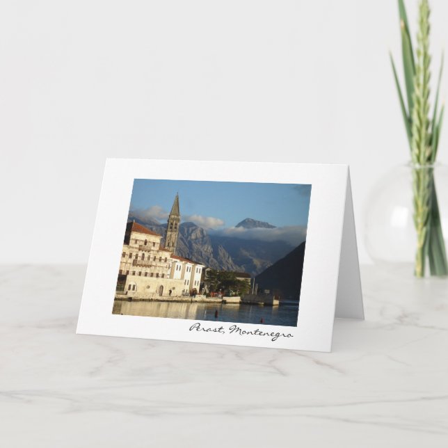 Tarjeta Perast, Montenegro (Anverso)