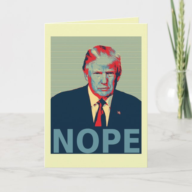 Tarjeta Perdedor de las elecciones del Papa Donald Trump (Anverso)