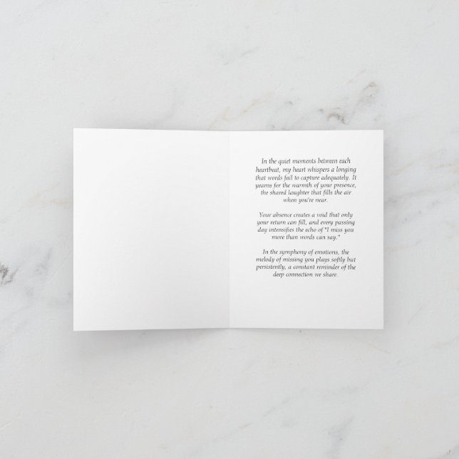 Tarjeta ¿Perder A Uno De Amor? (Interior)