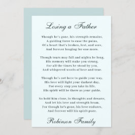 Tarjeta Perder un poema para el padre