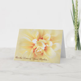 Tarjeta Pérdida de condolencia floral de la madre