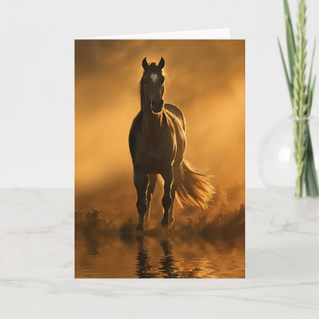 Tarjeta Pérdida de la simpatía de caballos Hermoso Caballo (Anverso)