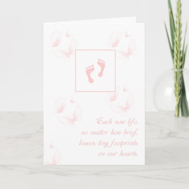 Tarjeta Pérdida de la simpatía de las niñas Pequeñas huell (Anverso)