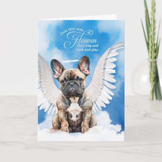Tarjeta Pérdida de la simpatía de un Mascota de Bulldog fr (Anverso)