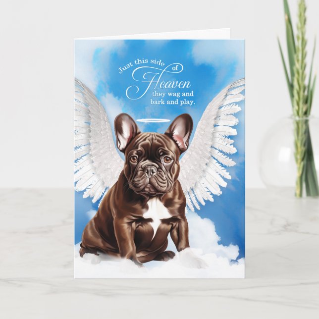Tarjeta Pérdida de la simpatía de un Mascota de Bulldog fr (Anverso)