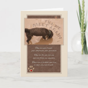 Tarjeta Pérdida de la simpatía de un Mascota de perro - ha