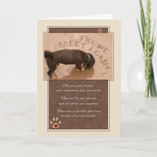 Tarjeta Pérdida de la simpatía de un Mascota de perro - ha