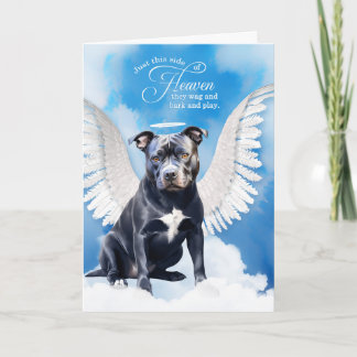 Tarjeta Pérdida de la simpatía de un Mascota de Perro Pitb