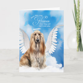 Tarjeta Pérdida de la simpatía del Mascota Angel Hound Afg