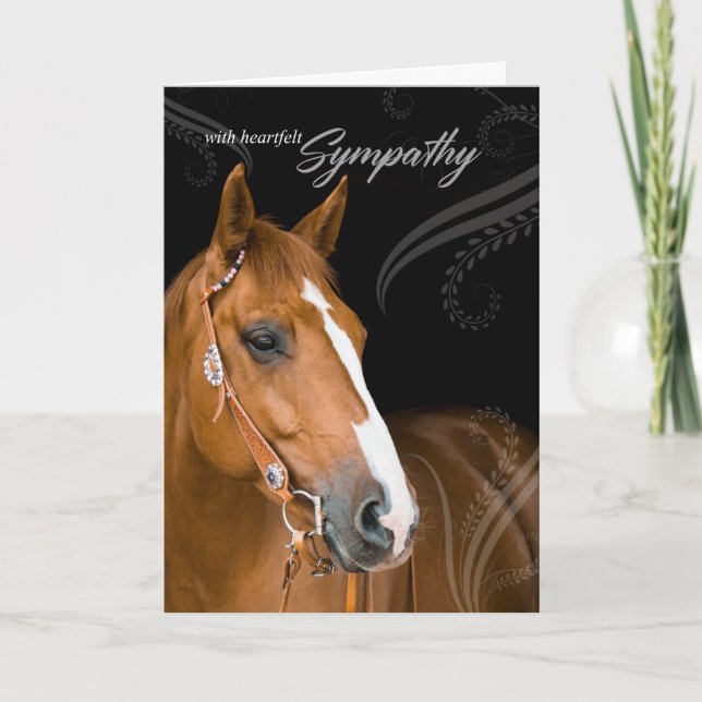 Tarjeta Pérdida de la simpatía del Mascota de Caballo con  (Anverso)