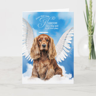Tarjeta Pérdida de la simpatía del Mascota español Cocker