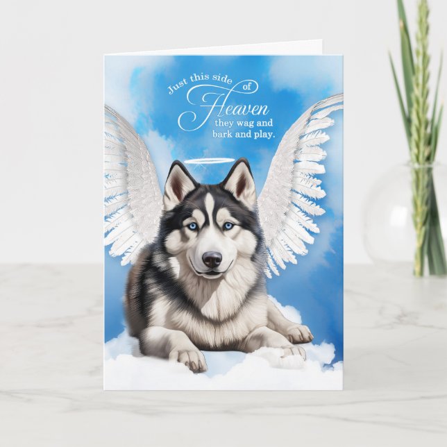 Tarjeta Pérdida de la simpatía del Mascota Husky Perro Sib (Anverso)