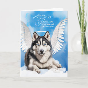 Tarjeta Pérdida de la simpatía del Mascota Husky Perro Sib
