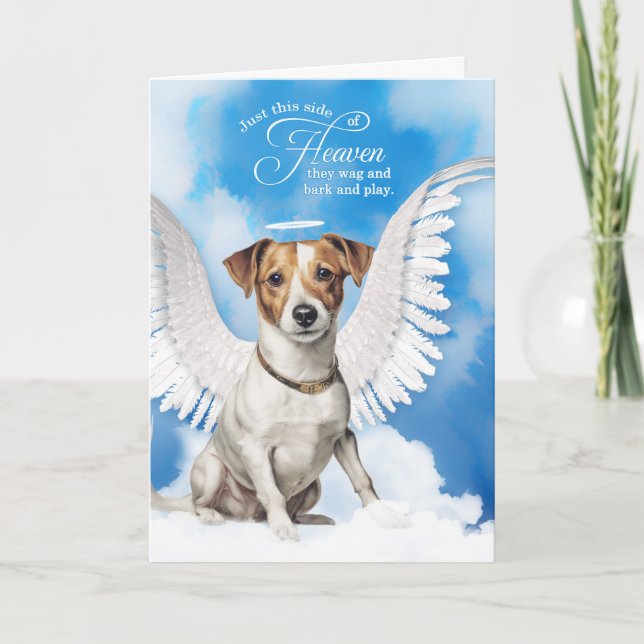 Tarjeta Pérdida de la simpatía del Mascota Jack Russell Te (Anverso)