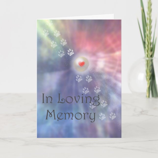 Tarjeta Pérdida de la simpatía del Mascota/perro (Anverso)