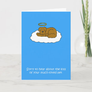 Tarjeta Pérdida de la simpatía del perro Mascota