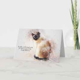Tarjeta Pérdida de la simpatía del Personalizado del gato 