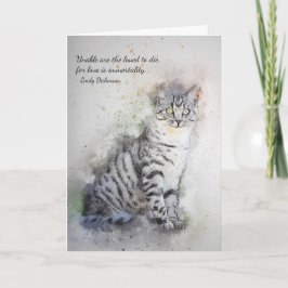 Tarjeta Pérdida de la simpatía del Personalizado del gato 