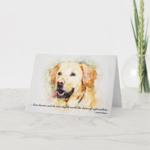 Tarjeta Pérdida de la simpatía del Personalizado del perro