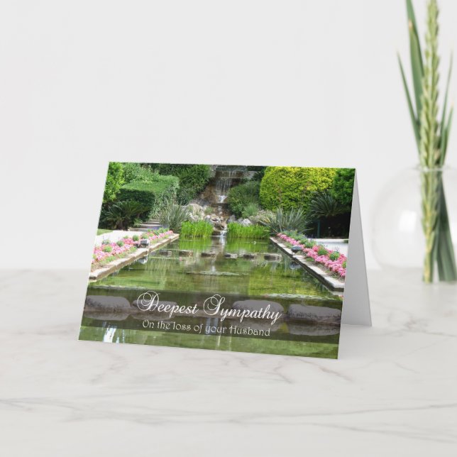 Tarjeta Pérdida de marido - Condolencias por su pérdida (Anverso)