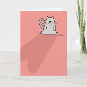 Tarjeta Pérdida de Mascota, gato, corazón