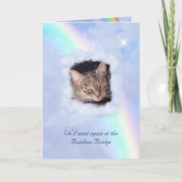 Tarjeta Pérdida de Mascotas del puente arco iris (personal