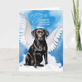 Tarjeta Pérdida de Perro Labrador Retriever Negro Simpatía