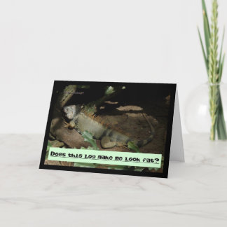 Tarjeta Pérdida de peso del humor de iguana