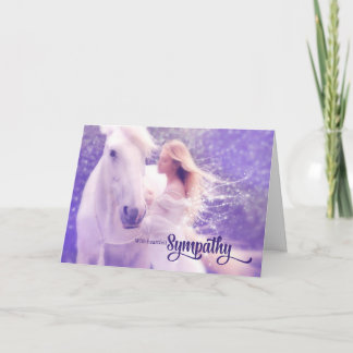 Tarjeta Pérdida de simpatía mascota por un Ángel de Caball