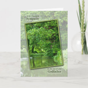 Tarjeta Pérdida de simpatía por la escena del río tranquil