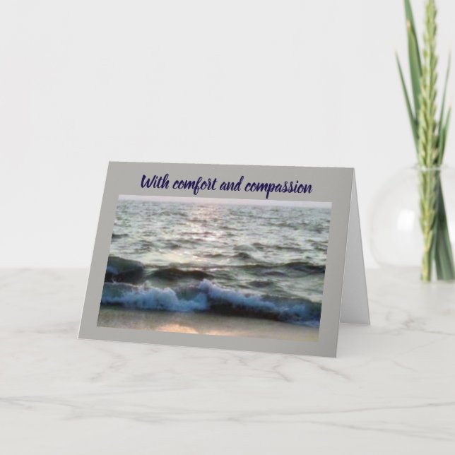 TARJETA ***PÉRDIDA DE SU PADRE*** CONFORT/COMPASIÓN (Anverso)