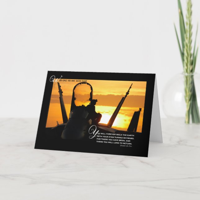Tarjeta Pérdida de un avión Sunset de Solidaridad Militar  (Anverso)
