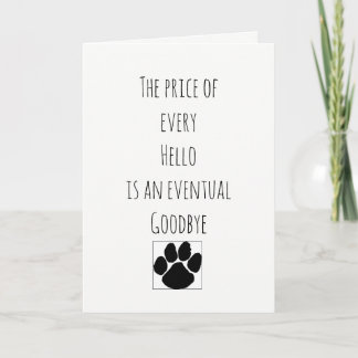 Tarjeta Pérdida de un Mascota