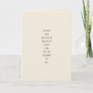 Tarjeta Pérdida de un perro