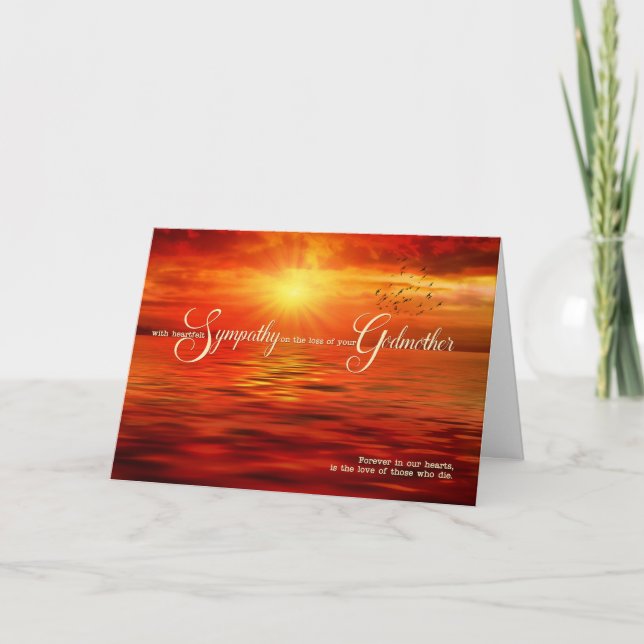 Tarjeta Pérdida del océano atardecer por la simpatía de un (Anverso)