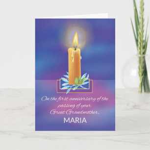 Tarjeta Pérdida del primer aniversario de la Gran Abuela