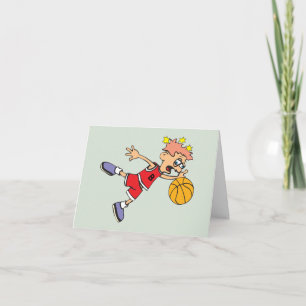 Tarjeta Pérdida Divertida de Balón de Baloncesto