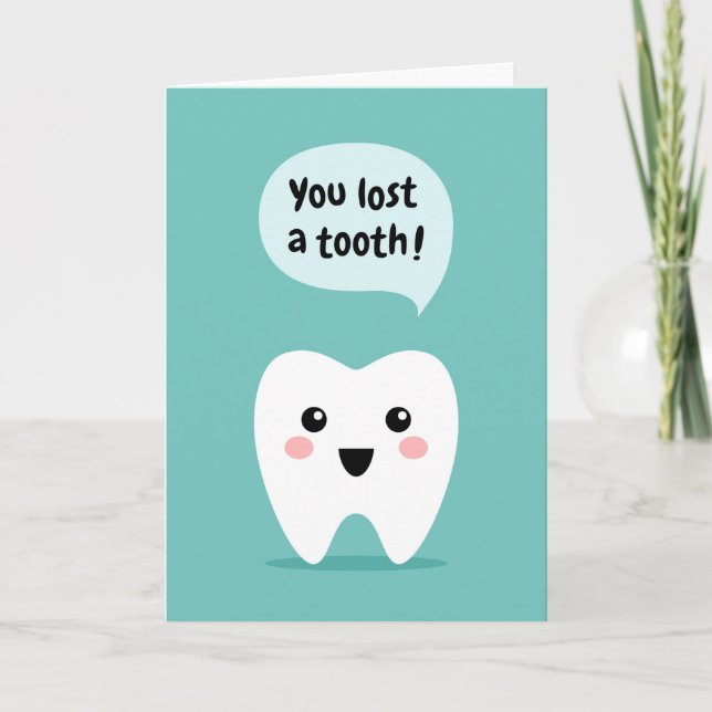 Tarjeta Perdiste una felicitación dental (Anverso)