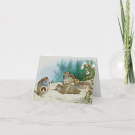 Tarjeta perdiz inglesa con gorjeo y silbatos, arte