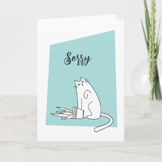 Tarjeta Perdón por disculparse por arrepentirse de la tarj