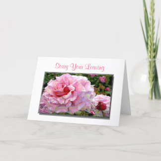 Tarjeta Perdón por tu partida y por la buena suerte de las