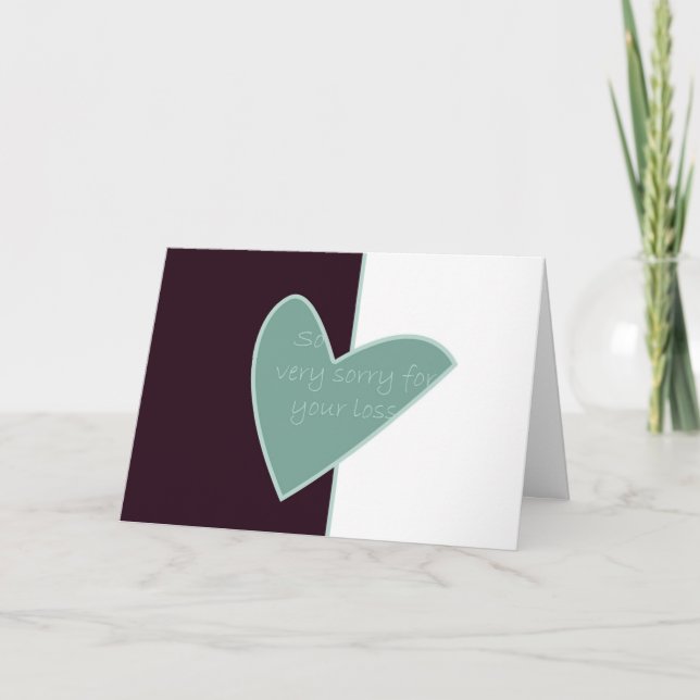 Tarjeta Perdón Por Tu Pérdida (Anverso)