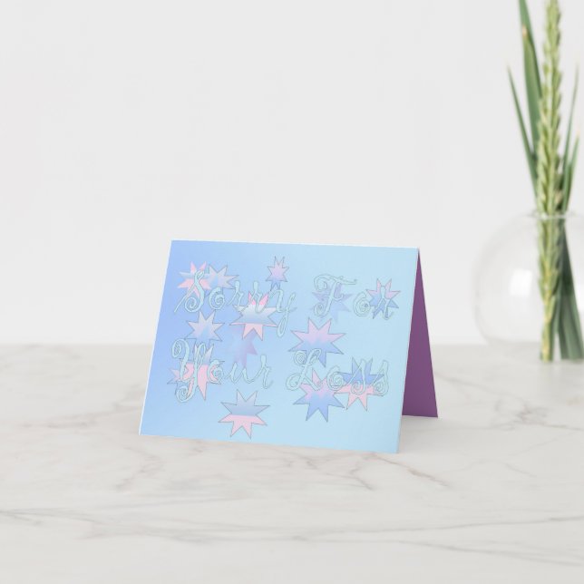 Tarjeta Perdón Por Tu Pérdida (Anverso)