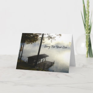 Tarjeta Perdón Por Tu Pérdida - Lago